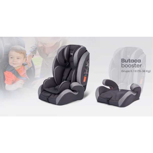 Booster con Respaldo Carestino Berlin 9-36kg - Imagen 2