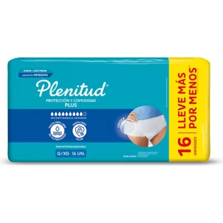 Plenitud Protect Plus ropa interior P/M G/XG x16