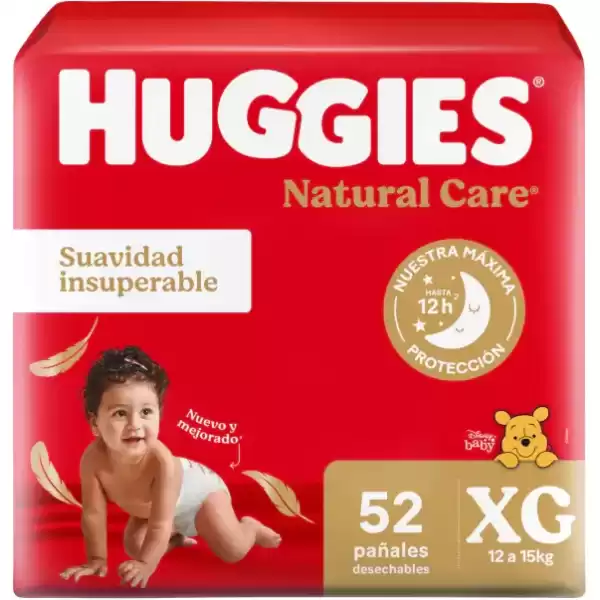 Huggies Natural Care Ahorra Pack M, G, XG, XXG, XXXG