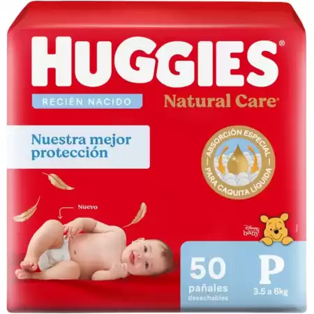 Huggies Natural Care talle P x50