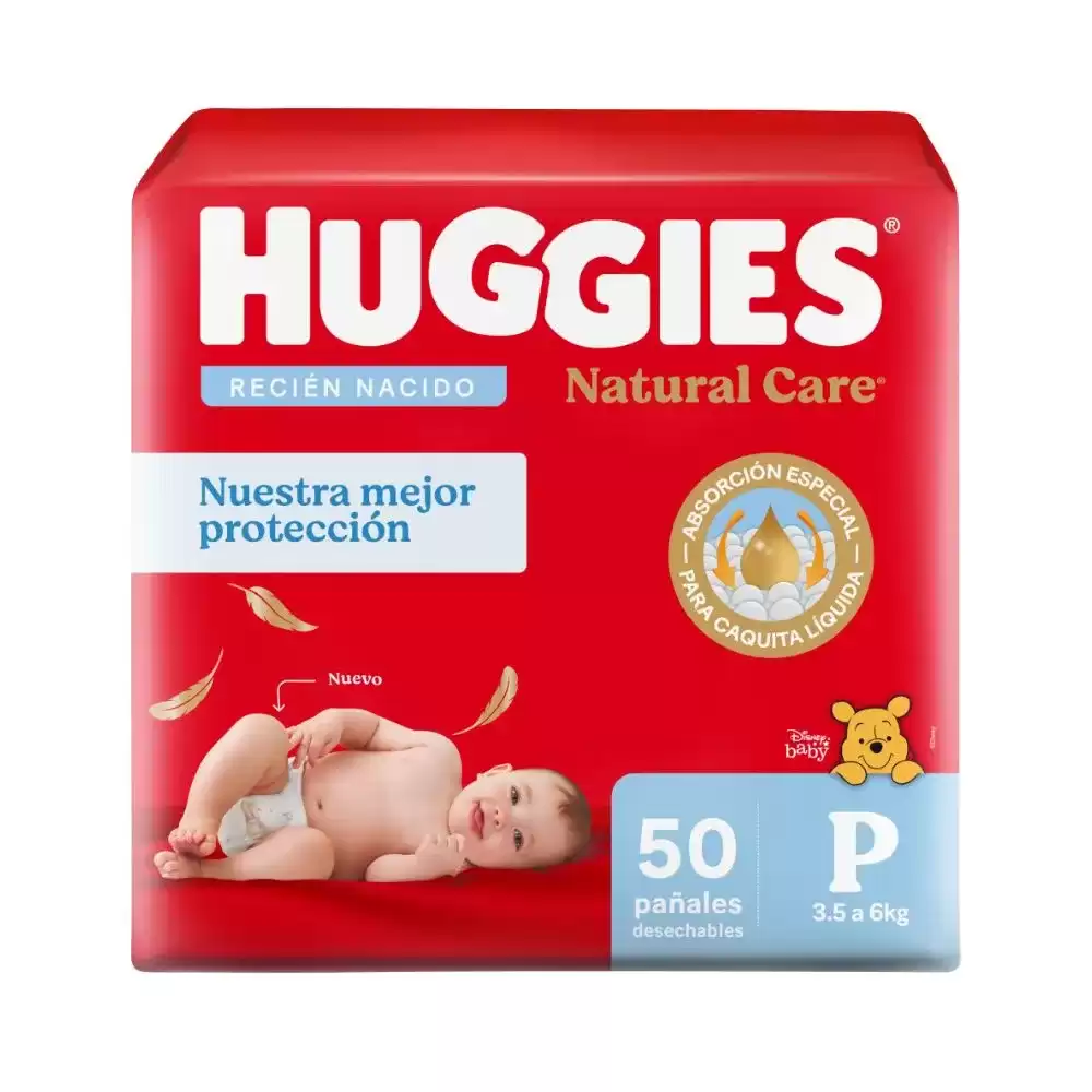 Huggies Natural Care talle P x50