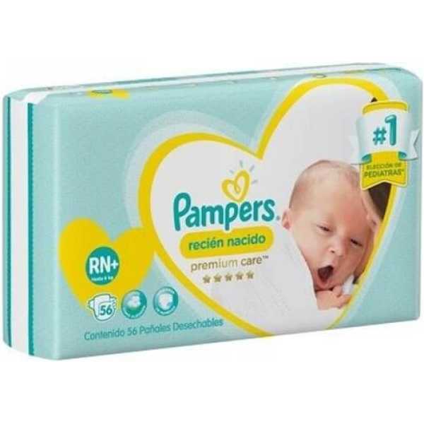 Pampers  Deluxe Protection recién nacido + x 56 (hasta 6kg)