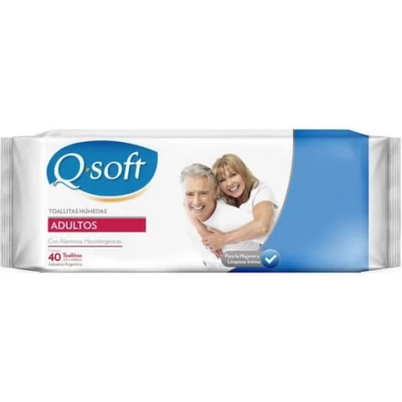 Toallitas Qsoft adultos x 40 unidades