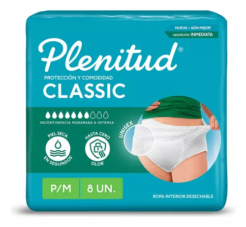 Plenitud Ropa Interior Classic P/M, G/XG x8