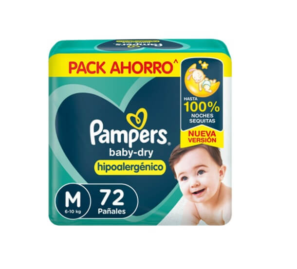 Pampers Baby Dry Pack Ahorro M, G, XG, XXG