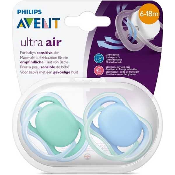 Chupete Philips Avent Ultra Air 6-18M x2 - Imagen 2