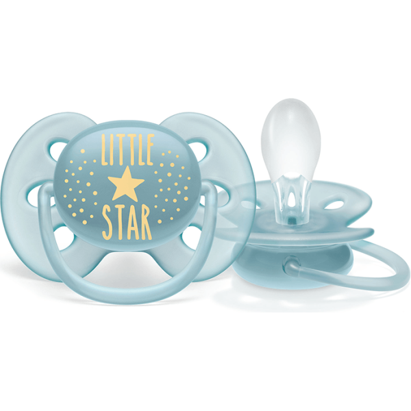 Chupete Ultra Soft Philips Avent Gris 6-18 Meses (x 1 unidad) - Imagen 3