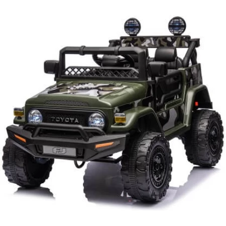 Jeep a Bateria Toyota Cruiser 12v Control, Asiento de Cuero, Luces y Música