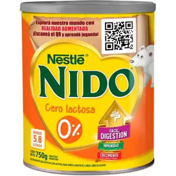 Nido® Fortigrow® Leche Infantil Deslactosada - Lata X 750gr