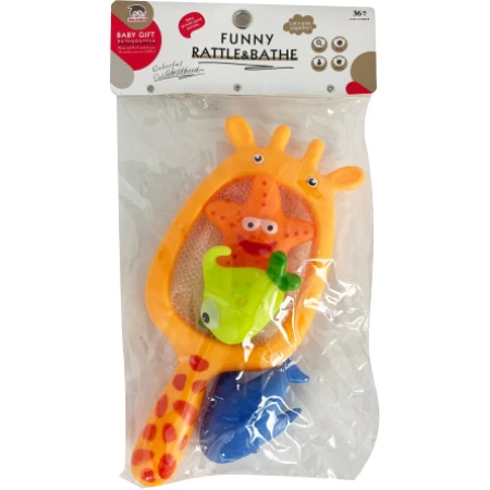 Juguetes Para Bañera - Animalitos De Mar y Red De Pesca
