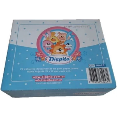 Pañuelos Descartables Dispita Caja x 75 unidades