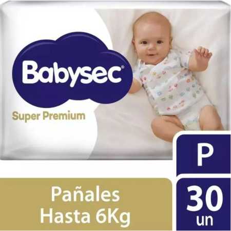 Babysec Super Premiun Talle P x 30 Unidades