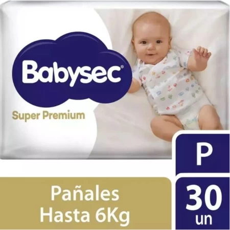 Babysec Super Premiun Talle P x 30 Unidades