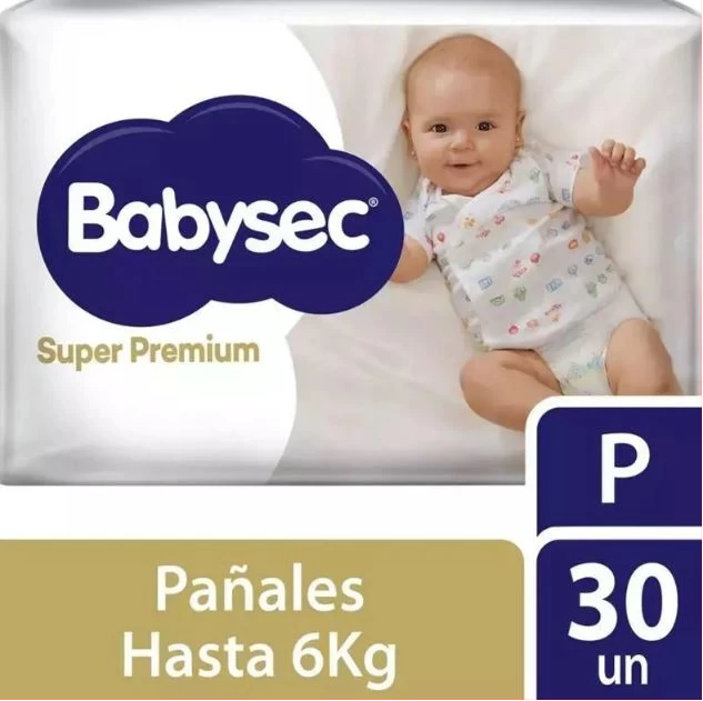 Babysec Super Premiun Talle P x 30 Unidades
