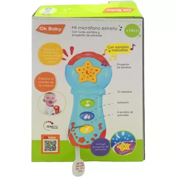 Micrófono Estrellas Con Proyector, Luces y Sonido - Imagen 2