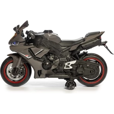 Moto Deportiva 12V USB, Asiento Cuero, Música