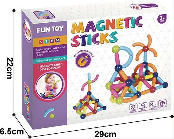 Palitos Magneticos 84 Piezas - Imagen 2