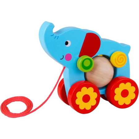 Elefante de madera - De arrastre - Tooky Toy