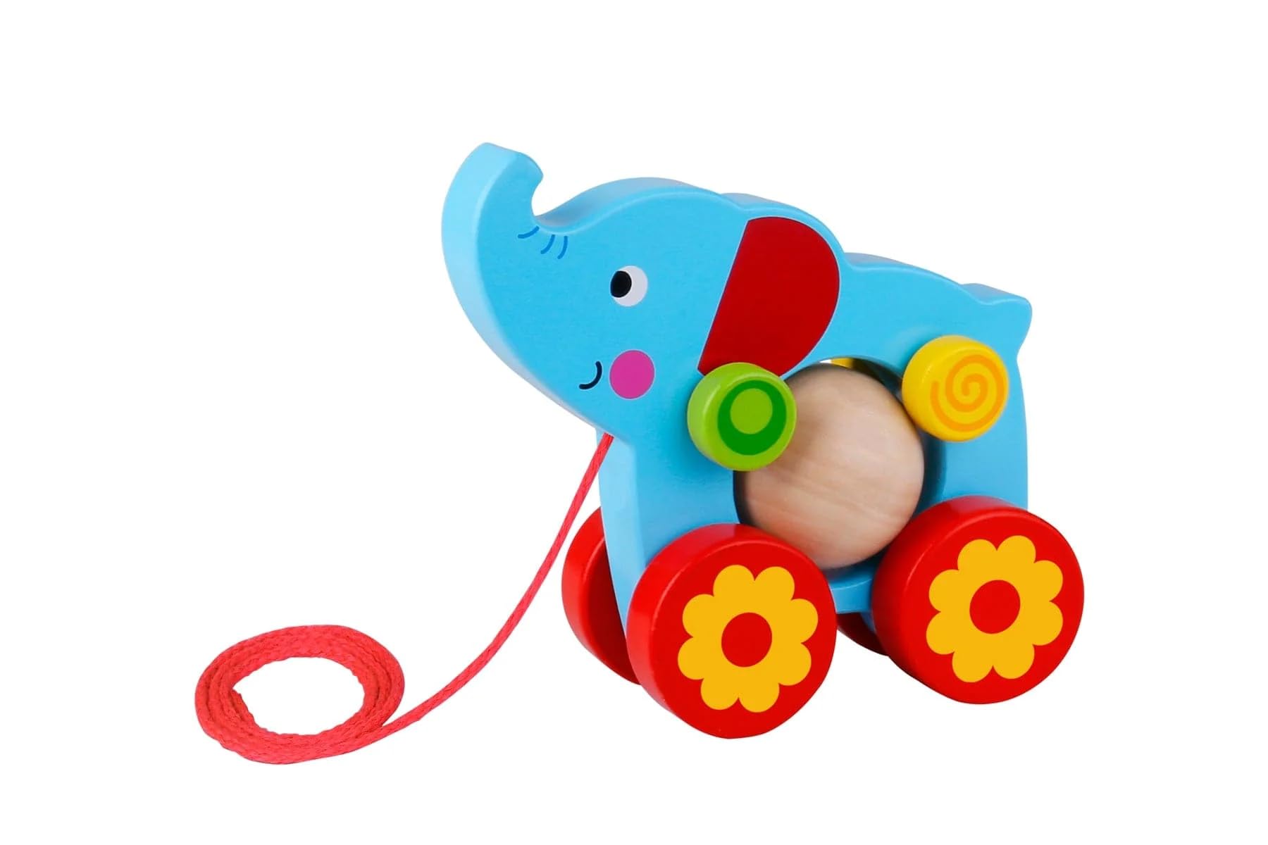 Elefante de madera - De arrastre - Tooky Toy