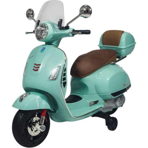 Moto a Batería Vespa Asiento de Cuero, Usb, Luces y Musica - Imagen 5