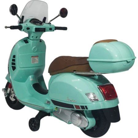 Moto a Batería Vespa Asiento de Cuero, Usb, Luces y Musica