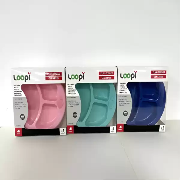 Loopi Plato Térmico 3 Divisiones Con Sopapa