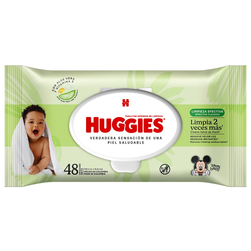 Toallitas Húmedas Efective Cleaning- Huggies x48u