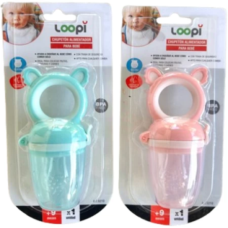 Chupete Alimentador de silicona Loopi + 9meses