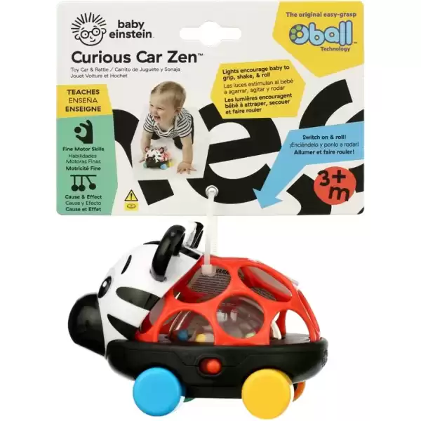 Baby Einstein Curious Car Zen Coche de Juguete y Sonajero Oball
