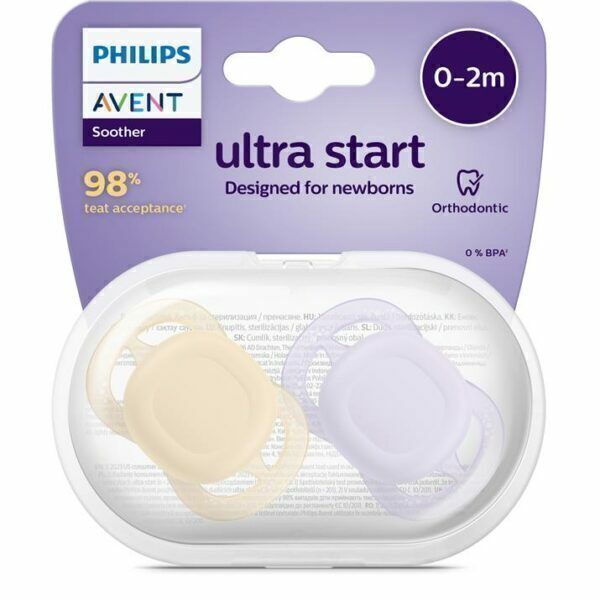 Avent Chupete Ultra Start Deco 0-2 Meses X 2 - Imagen 3
