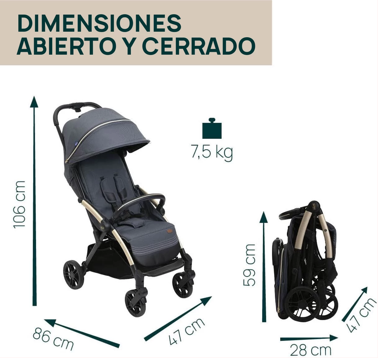 Coche Goody Xplus Ultraliviano Chicco - Imagen 4