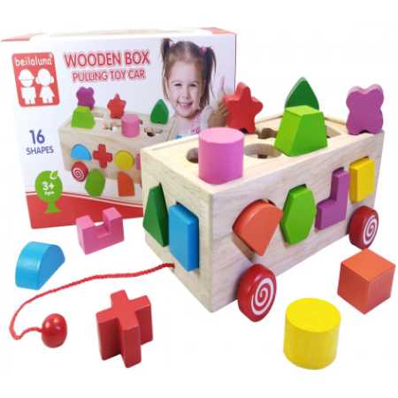 Carro con Formas Numéricas Encastrable de Madera Explorer Fan