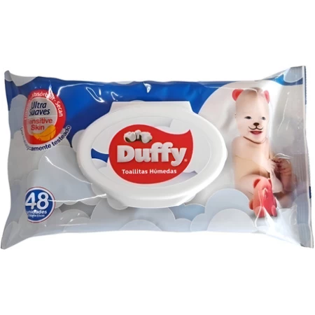 Toallitas Húmedas ultra Suaves (con tapa)- Duffy x48