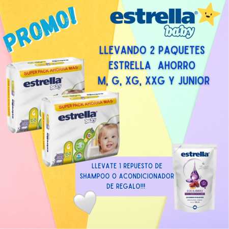 Promoción Estrella Super Pack Ahorro + Shampoo o Acondicionador