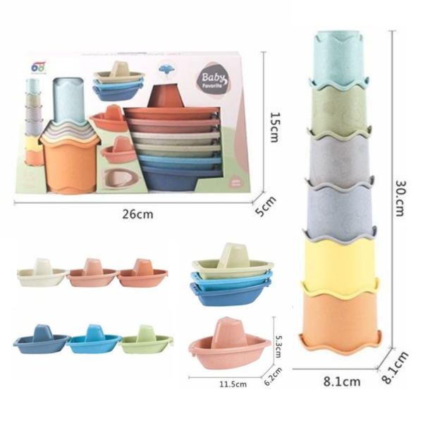 Barquitos y Vasos Apilables - Baby Favorite - Imagen 2