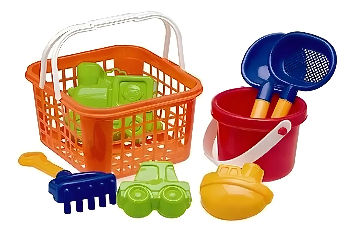 Canasta Playa Con Balde Pala Rastrillo Y Moldes Duravit - Imagen 3
