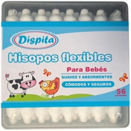 Hisopos flexibles para bebés 56 unidades Dispita