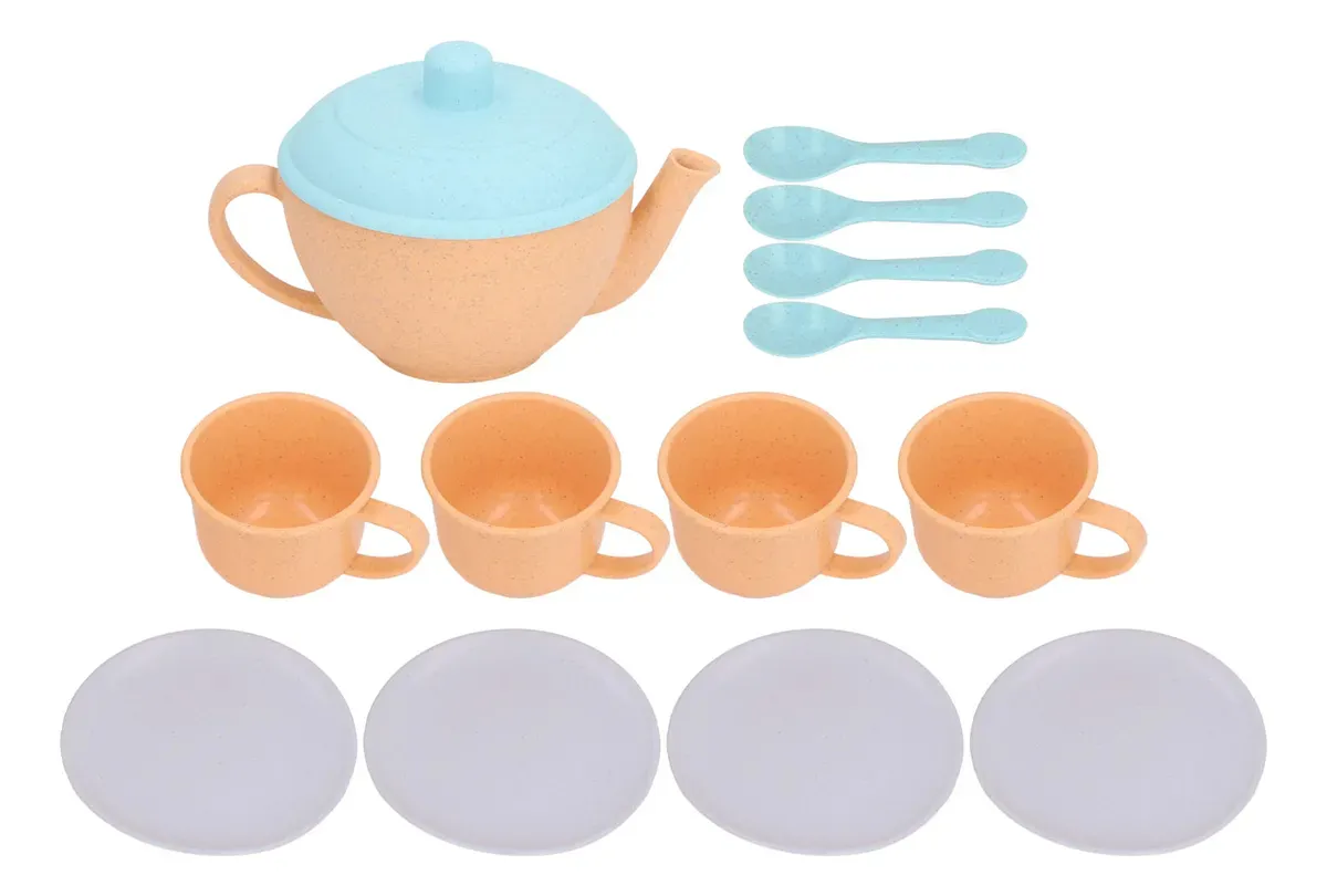 Juego De Té Ecológico Con Tetera Y Accesorios 22 Piezas Blanco - Imagen 3