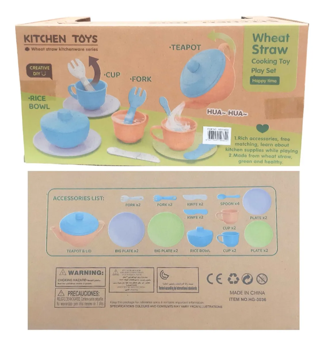 Juego De Té Ecológico Con Tetera Y Accesorios 22 Piezas Blanco - Imagen 2