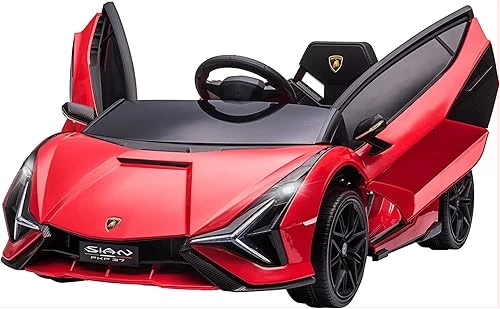 Auto a Bateria Lamborghini Sian 12v, Asiento de Cuero, Ruedas de Goma, Control Remoto - Imagen 2