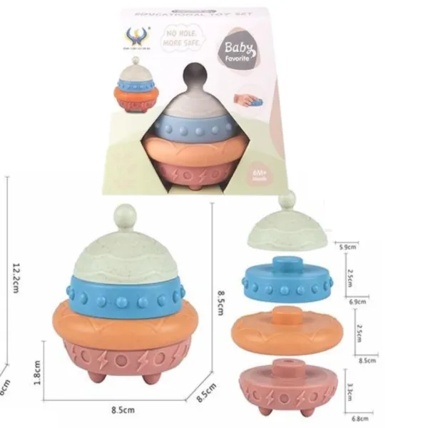 Nave Espacial Apilable - Baby Favorite - Imagen 2