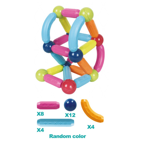 Juguete Palitos Magneticos De Colores 28 Piezas Explorer Fan - Imagen 2
