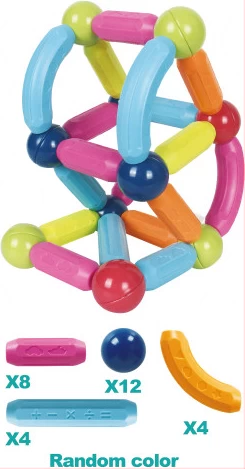 Juguete Palitos Magneticos De Colores 28 Piezas Explorer Fan - Imagen 2