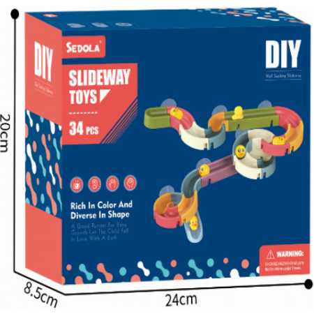 Tobogan para Jugar en la Bañera 34 Piezas