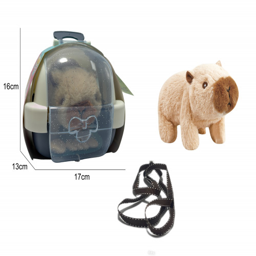 Juguete Peluche Capibara con Canil y Correa - Imagen 2