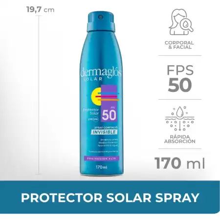 Protector Solar Dermaglós Fps 50 Invisible 170 Ml Nivea