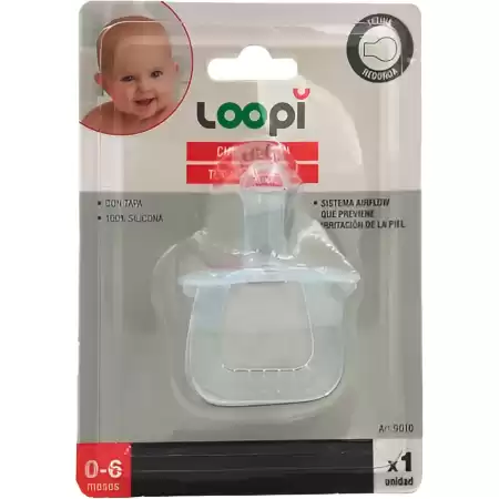 Chupete Todo Silicona Tetina Redonda 0 A 6 Meses Loopi
