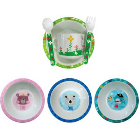 Set De Plato,Taza Y Cubiertos-Loopi