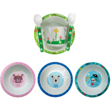 Set De Plato,Taza Y Cubiertos-Loopi