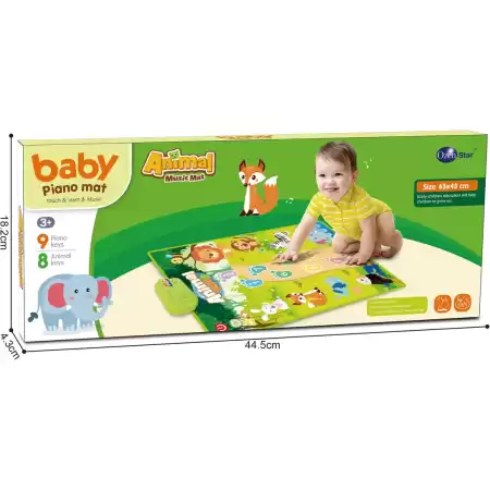Alfombra Musical De Tela Animales